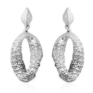 Twisted Floral Earrings  925 Sterling Silver